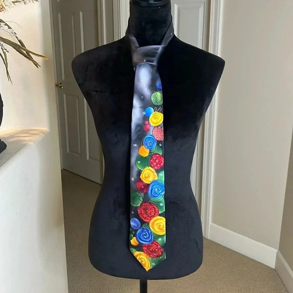 Vintage Jerry Garcia Merry Christmas  Tie - Picture 1 of 6